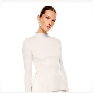 Aritzia Babaton Sculpt Knit Tie-Back Sweater – Medium